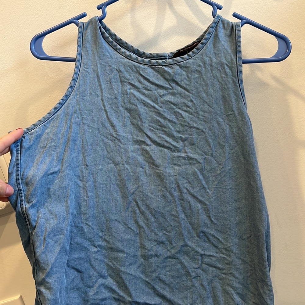 Women’s Basic Denim Shell Top - image 2
